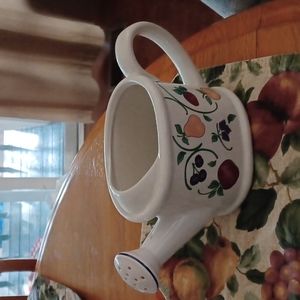 Princess House Orchard Medley Watering Can Sprinkling Can Pitcher Fruit Pattern